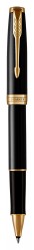 Ручка роллер Parker Sonnet Core T539 (1931496) LaqBlack GT F черные чернила подар.кор.