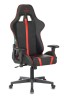 Кресло игровое Zombie A4 черный/красный искусственная кожа с подголов. крестовина пластик