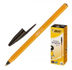 Ручка шариковая Bic ORANGE (8099231) 0.8мм корпус пластик желтый черные чернила коробка картонная