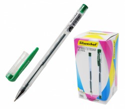 Ручка гелевая Silwerhof LACONIC (026173-03) 0.7мм зеленые чернила коробка картонная
