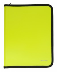 Папка для тетрадей Silwerhof 671954 Neon A5 210х260х25мм 1отд. желтый пластик на молнии
