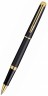 Ручка роллер Waterman Hemisphere (S0920750) Matte Black GT F черные чернила подар.кор.