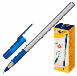 Ручка шариковая Bic РАУНДСТИКЭКЗАКТ (918543) 0.7мм резин. манжета синие чернила