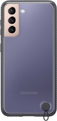 Чехол (клип-кейс) Samsung для Samsung Galaxy S21 Protective Cover прозрачный/черный (EF-GG991CBEGRU)