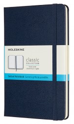 Блокнот Moleskine CLASSIC QP053B20 Medium 115x180мм 208стр. пунктир твердая обложка синий