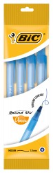 Набор шариковых ручек Bic ROUND STIC (944176) 0.32мм синие чернила пакет (4шт)