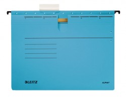 Папка подвесная Leitz Alpha 19840135 A4 картон синий со скоросшив.