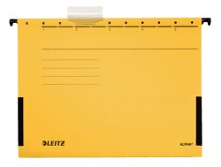 Папка подвесная Leitz Alpha 19860115 A4 желтый с огранич.формата