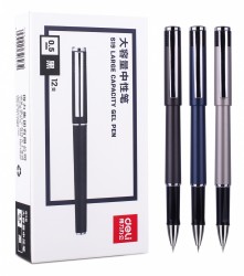 Ручка гелевая Deli S19 0.5мм ассорти черные чернила