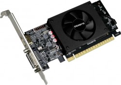 Видеокарта Gigabyte PCI-E GV-N710D5-1GL NVIDIA GeForce GT 710 1024Mb 64 GDDR5 954/5010 DVIx1/HDMIx1/HDCP Ret low profile