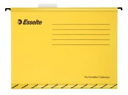 Папка подвесная Esselte Pendaflex Plus Foolscap 90335 картон желтый 412x240x1мм (упак.:25шт)