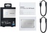 Накопитель SSD Samsung USB-C 500Gb MU-PC500S/WW T7 Touch 1.8" серый