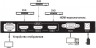 Сплиттер аудио-видео Tripplite B119-003-UHD 3xHDMI (f)/HDMI (f) 1м. феррит.кольца Позолоченные контакты черный