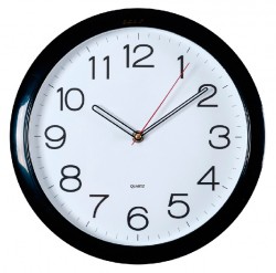 Часы настенные аналоговые Бюрократ WallC-R78P D29см черный
