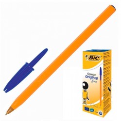 Ручка шариковая Bic ORANGE (8099221) 0.8мм корпус пластик оранжевый синие чернила коробка картонная
