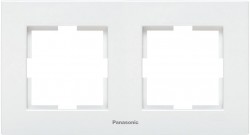 Рамка Panasonic Karre Plus WKTF08022WH-RU 2x горизонтальный монтаж пластик белый (упак.:1шт)