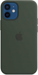 Чехол (клип-кейс) Apple для Apple iPhone 12 mini Silicone Case with MagSafe зеленый кипрский (MHKR3ZE/A)