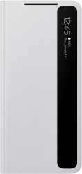 Чехол (флип-кейс) Samsung для Samsung Galaxy S21 Ultra Smart Clear View Cover светло-серый (EF-ZG998CJEGRU)