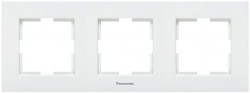 Рамка Panasonic Karre Plus WKTF08032WH-RU 3x горизонтальный монтаж пластик белый (упак.:1шт)