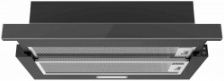 Вытяжка встраиваемая Midea MH60P450GB черный управление: кулисные переключатели (1 мотор)