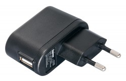 Зарядное устройство Hama для universal черный USB от сети 5В/1А (00012108)