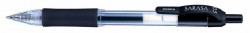 Ручка гелевая Zebra SARASA (JJ3-BK) авт. 0.5мм резин. манжета черный