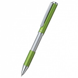 Ручка шариковая Zebra SLIDE (BP115-LG) авт. телескопич.корпус светло-зеленый синие чернила коробка подарочная