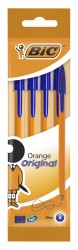 Набор шариковых ручек Bic ORANGE (8308521) 0.8мм корпус пластик оранжевый синие чернила пакет (4шт)