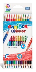 Карандаши цветные Carioca Bicolor 42991 12цв. карт.кор.