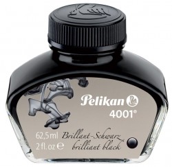 Флакон с чернилами Pelikan INK 4001 76 (PL329144) Brilliant Black чернила черный чернила 62.5мл для ручек перьевых