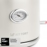Чайник электрический Kitfort КТ-663-1 1.7л. 2200Вт бежевый (корпус: металл)