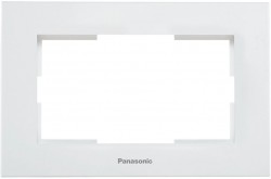 Рамка Panasonic Karre Plus WKTF08092WH-RU декоративная 2x пластик белый (упак.:1шт)
