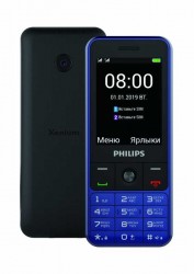 Мобильный телефон Philips E182 Xenium синий моноблок 2Sim 2.4" 240x320 0.3Mpix GSM900/1800 GSM1900 MP3 FM microSD