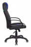 Кресло игровое Zombie Viking-8 черный/синий искусственная кожа крестовина пластик