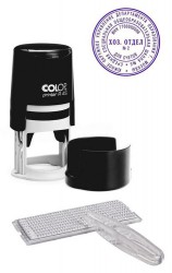 Печать самонаборная Colop Printer R 45/2,5-Set пластик корп.:черный автоматический 2.5кр. оттис.:синий шир.:45мм выс.:45мм