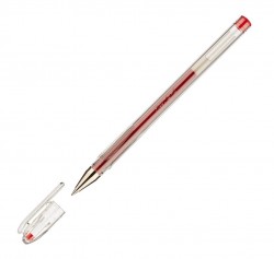 Ручка гелевая Pilot BL-G1-5T-R (2826) 0.3мм корпус пластик прозрачный красные чернила