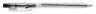 Ручка шариковая Silwerhof CLICK (026201-01) авт. 0.7мм прозрачный черные чернила коробка картонная