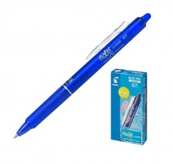 Ручка гелевая Pilot BLRT-FR7-L (268018) Frixion Clicker 0.35мм круглая телескопич.корпус корпус пластик резин. манжета стираемая синий синие чернила +ластик