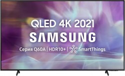 Телевизор QLED Samsung 85" QE85Q60AAUXRU Q черный/Ultra HD/60Hz/DVB-T2/DVB-C/DVB-S2/USB/WiFi/Smart TV (RUS)