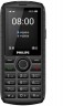 Мобильный телефон Philips E218 Xenium 32Mb темно-серый моноблок 2Sim 2.4" 240x320 0.3Mpix GSM900/1800 MP3 FM microSD