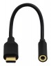 Адаптер Hama H-122338 00122338 Jack 3.5 (m)-USB Type-C (m) черный