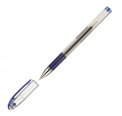 Ручка гелевая Pilot BLN-G3-38-L (45567) 0.2мм круглая обрез.корпус корпус пластик резин. манжета прозрачный синие чернила