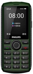 Мобильный телефон Philips E218 Xenium 32Mb зеленый моноблок 2Sim 2.4" 240x320 0.3Mpix GSM900/1800 MP3 FM microSD