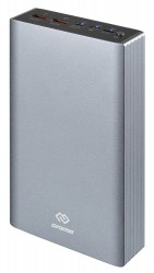 Мобильный аккумулятор Digma Power Delivery DG-PD-30000-SLV QC 3.0 PD(18W) Li-Pol 30000mAh 3A серебристый 3xUSB материал алюминий