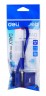 Ручка гелевая Deli E6791BLUE Daily на подставке 0.5мм резин. манжета прозрачный синие чернила