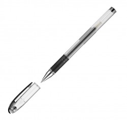 Ручка гелевая Pilot BLN-G3-38-B (45568) 0.2мм стреловидный пиш. наконечник круглая телескопич.корпус корпус пластик резин. манжета прозрачный черные чернила