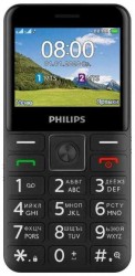 Мобильный телефон Philips E207 Xenium черный моноблок 2Sim 2.31" 240x320 Nucleus 0.08Mpix GSM900/1800 FM microSD max32Gb