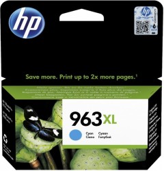 Картридж струйный HP 963 3JA27AE голубой (1600стр.) для HP OfficeJet Pro 901x/902x/HP