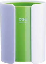 Подставка Deli E9141 для пишущих принадлежностей 82х82х106мм белый пластик