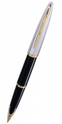 Ручка перьевая Waterman Carene De Luxe (S0699920) Black Silver GT F перо золото 18K подар.кор.